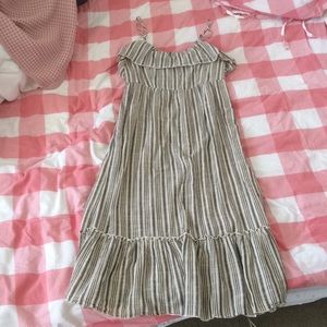 Kimchi blue striped cotton midi dress